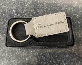 Kunstleder Schlüsselanhänger - Laser Gravur