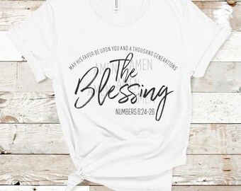 Christlicher Segen Tee: Glaube inspiriert - Unisex Baumwoll-Shirt