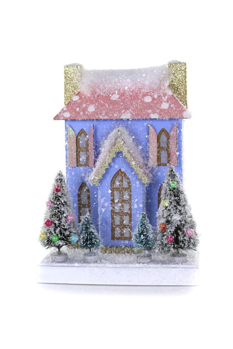 Cody Foster Christmas Light Up House, Festive Frosted Farmhouse, #HOU-284