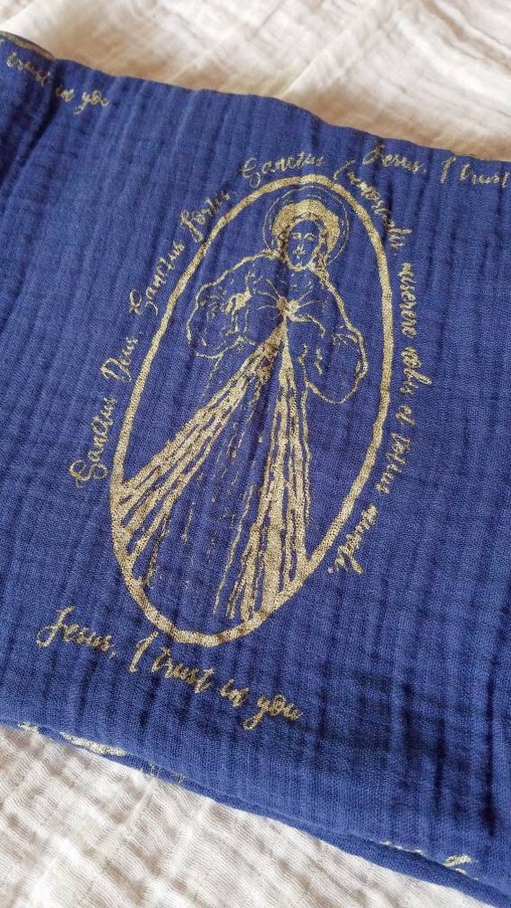 catholic swaddle blanket