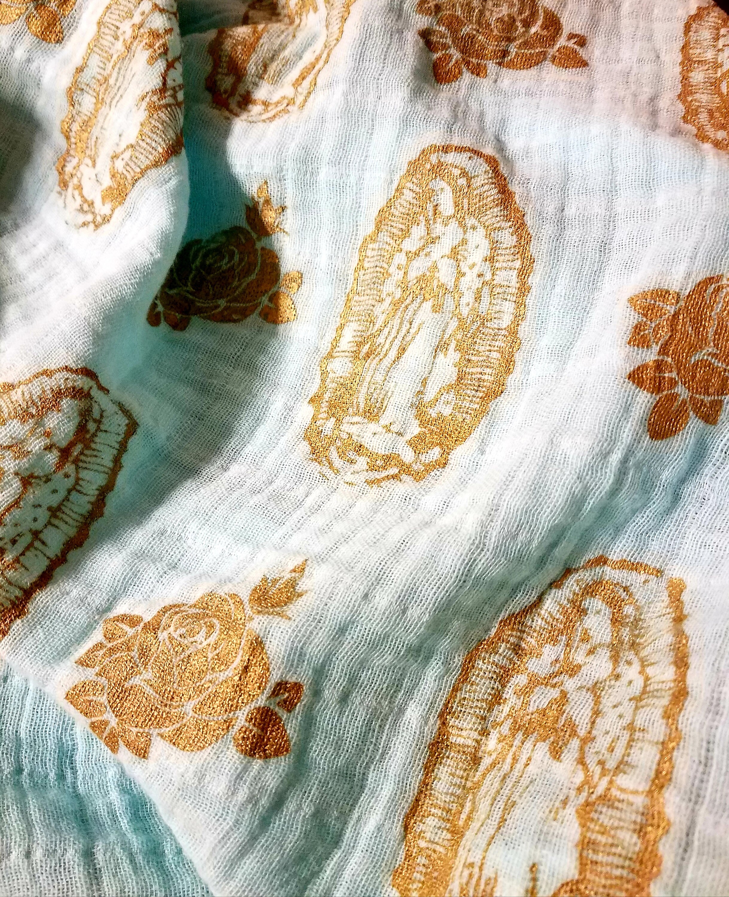 Our Lady of Guadalupe Muslin Swaddle