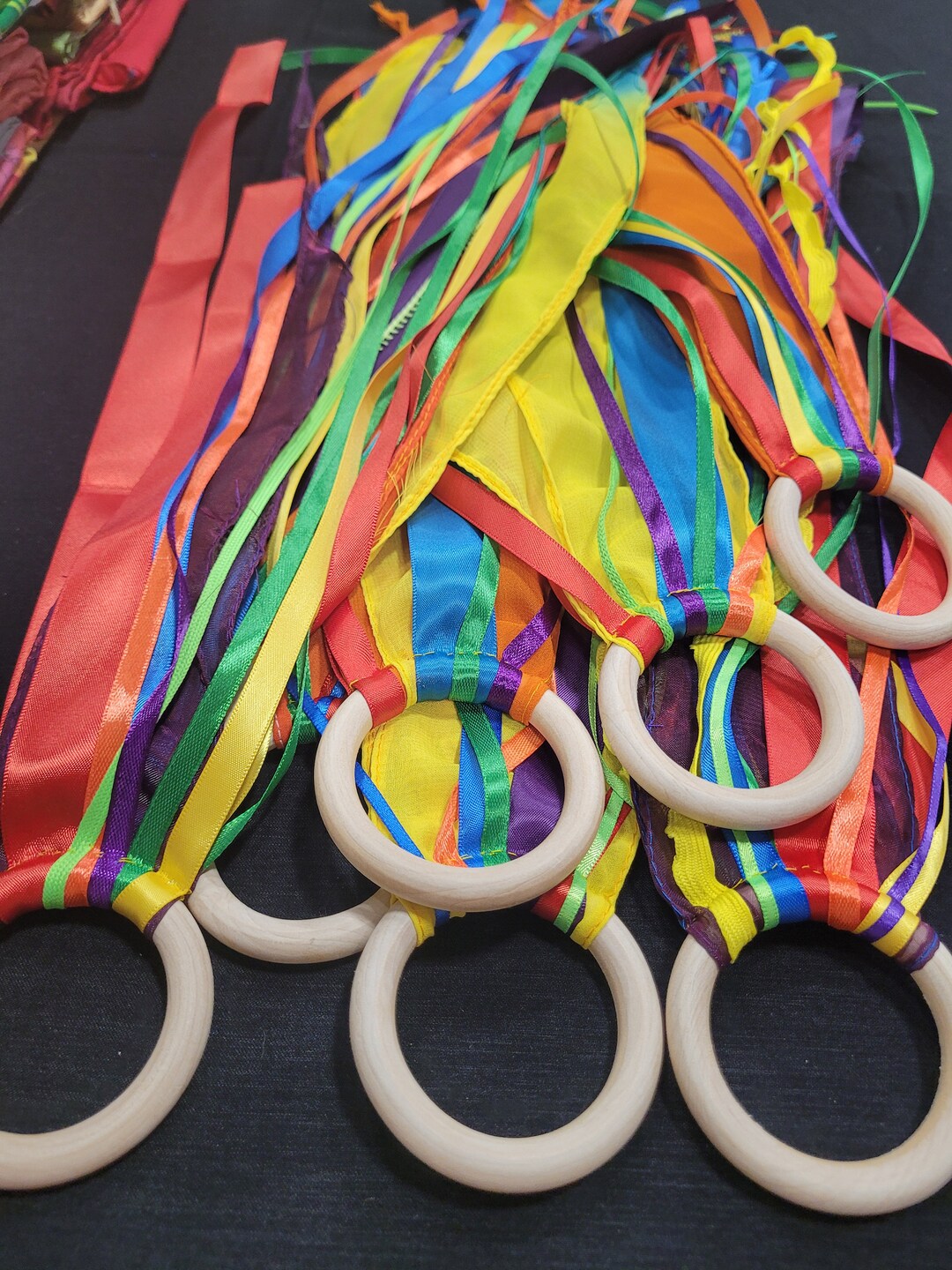 Pride Ribbon Ring, Ribbon Wand, Rainbow Ribbon - Etsy