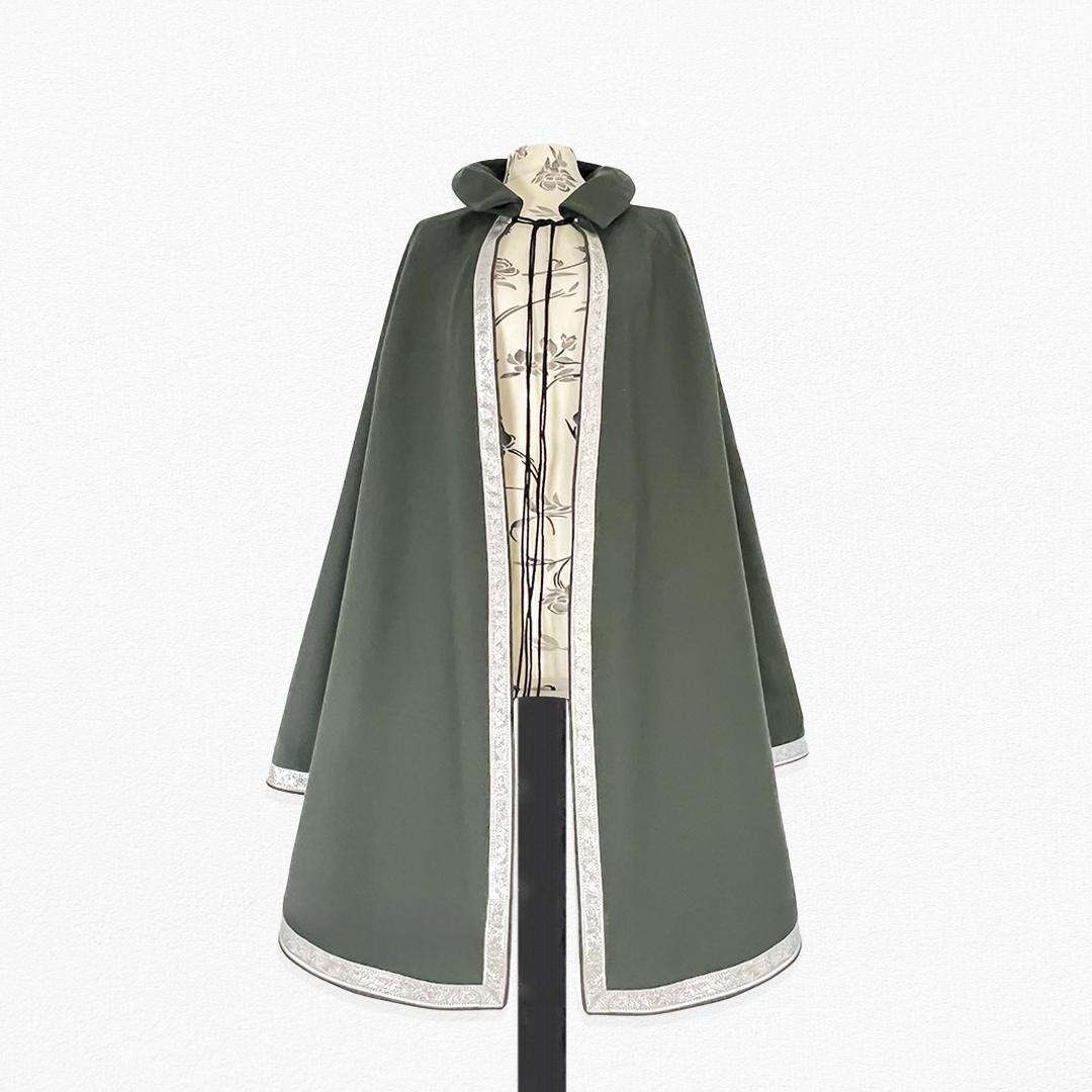 One Shoulder Fencing Cape Musketeer Half Cloak Rapier Duelist Cape