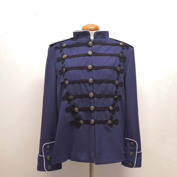 Blue Military Jacket for Historical Reenactment of the 19th Century Regency or Empire Style Jacket With Buttonholes Made on Twill. Etsy