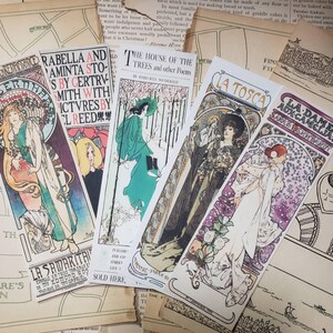 Vintage Bookmarks: Elegant Women Portraits (Digital Download, Set of 5) image 8