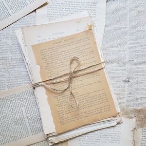 Vintage Ephemera Pack: 35+ Antique Book Pages for Junk Journals