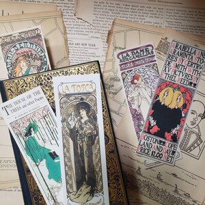 Vintage Bookmarks: Elegant Women Portraits (Digital Download, Set of 5) image 7