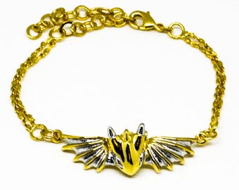 Gold Warrior Dragon Bracelet