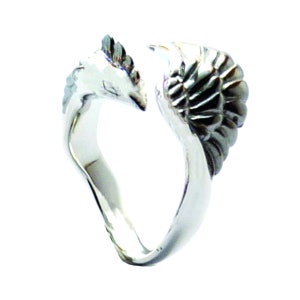 Silver Ash Phoenix Ring