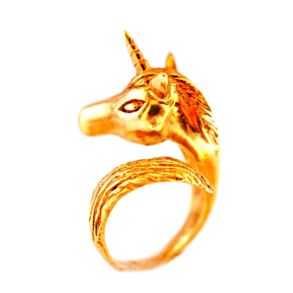 Golden Unicorn Ring