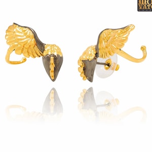 Burning Ash Phoenix Stud Earrings