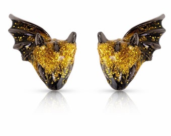 Starlight Dragon Stud Earrings
