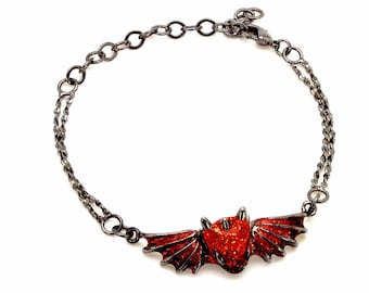 Black Garnet Dragon Bracelet