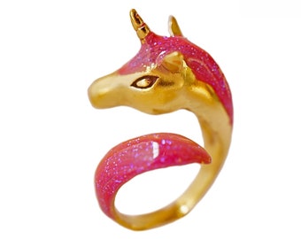 Twinkle Pink Unicorn Ring