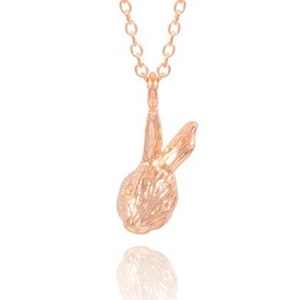 Rose gold rabbit bunny charm necklace | Easter bunny gift for her | rabbit lover gift | year for the rabbit