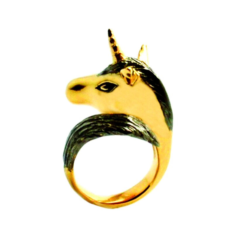 Black Knight Unicorn Ring image 1