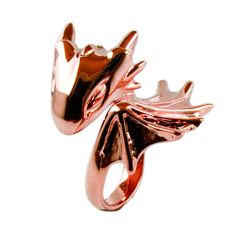 Rose Gold Dragon Ring image 2