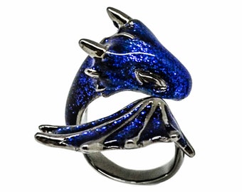 Black Sapphire Dragon Ring