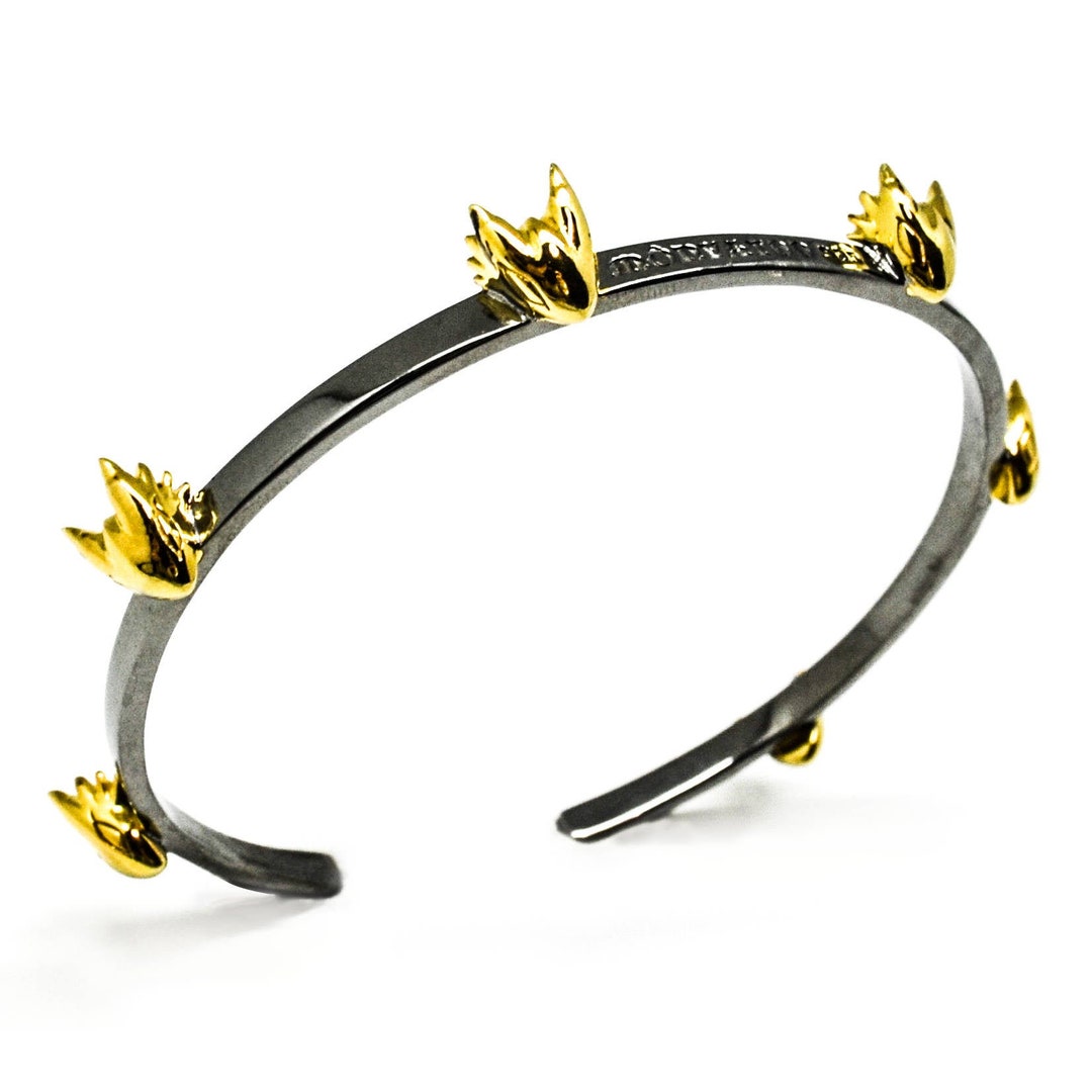 Black Knight Dragon Vermeil Bangle - Etsy