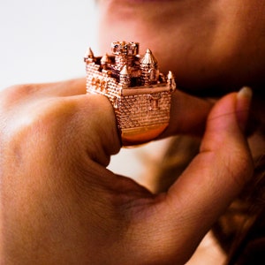 Rose Gold Castle Ring image 7