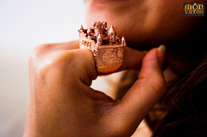 Rose Gold Castle Ring image 7