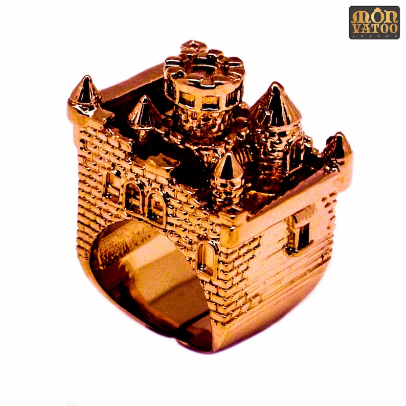 Rose Gold Castle Ring image 2