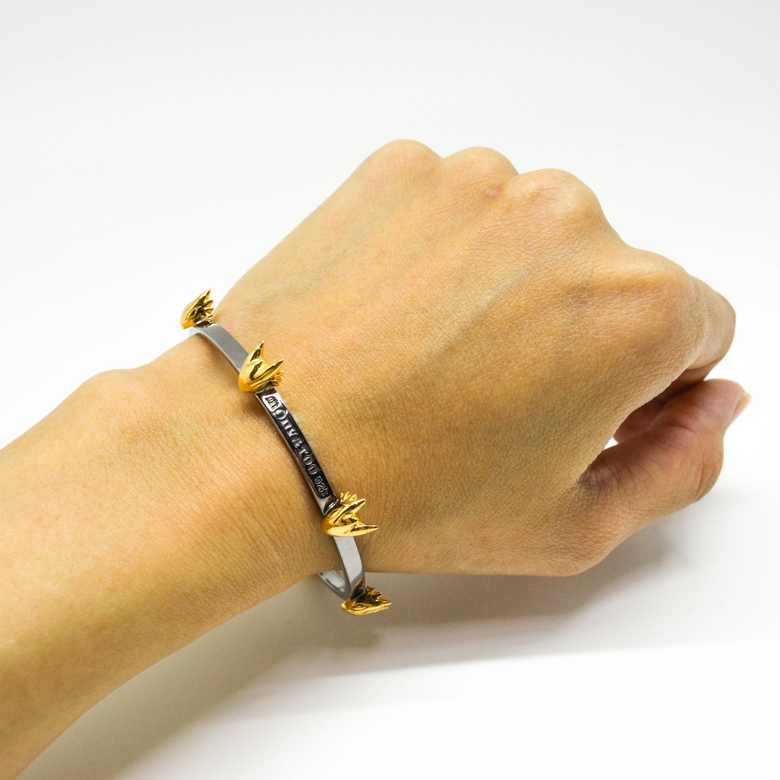Black Knight Dragon Vermeil Bangle - Etsy