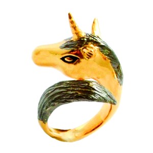 Black Knight Unicorn Ring image 3