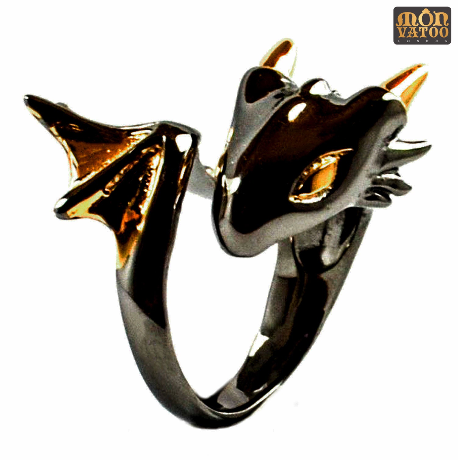 Black Knight Dragon Ring - Etsy UK