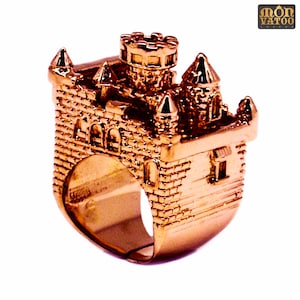 Rose Gold Castle Ring image 1