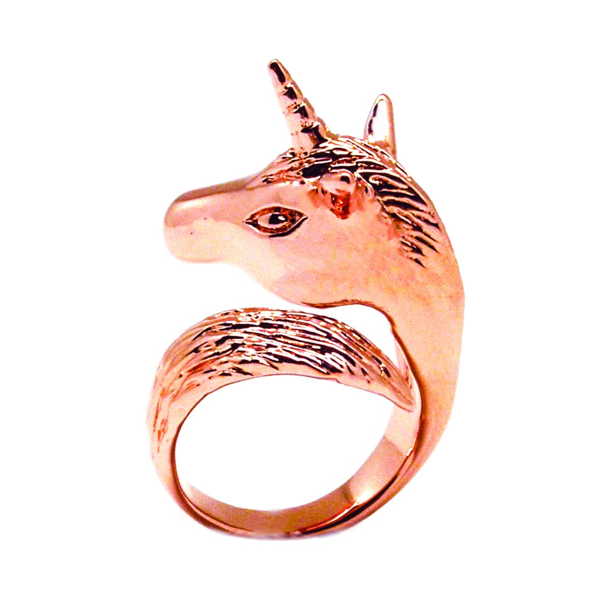 Rose Gold Unicorn Ring Etsy