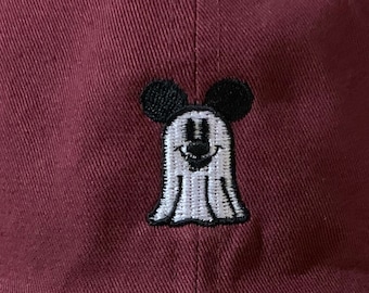 Disney Hat, Disney Halloween Hat, Mickey Ghost Hat, Mickey Halloween Hat, Disney Dad hat, disney world hat, disney hats, disney dad hat