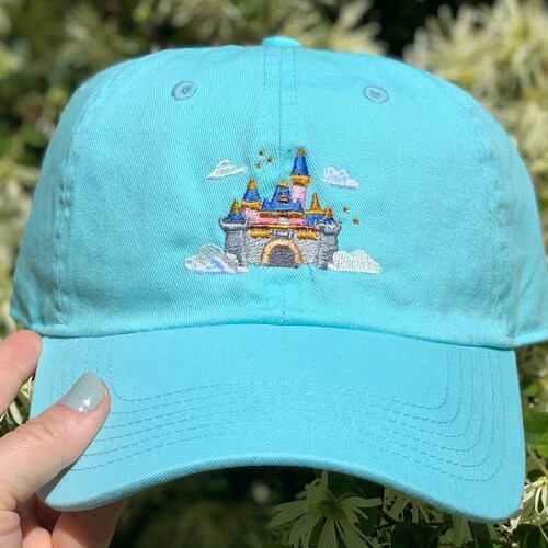 Disneyland Castle With Clouds Baseball 