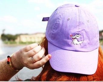 Nightmare before Christmas Zero embroidered Disney baseball dad hat. Glow in the dark thread available. 13 colors available