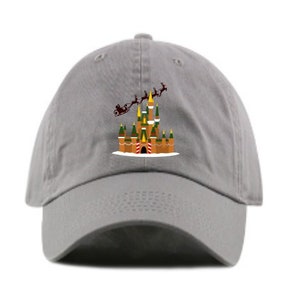Disney Christmas Gingerbread Castle Baseball Dad hat- Embroidered- Custom Monogramming available- 12 colors offered!