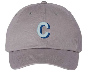 Kids size Shadow Letter initial embroidered youth baseball hat- Completely Customizable Free Shipping!