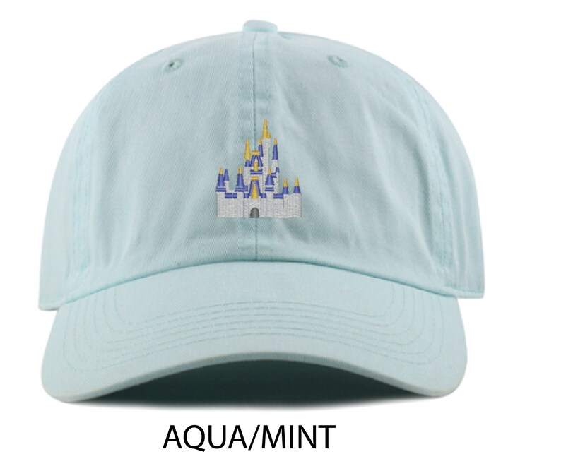 Disney World Cinderella Castle Baseball Dad hat Custom Monogramming Available 12 colors available image 3