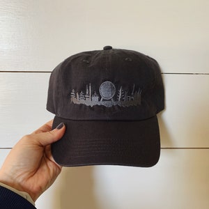 EPCOT World Showcase skyline embroidered Disney baseball dad hat- custom colors available!