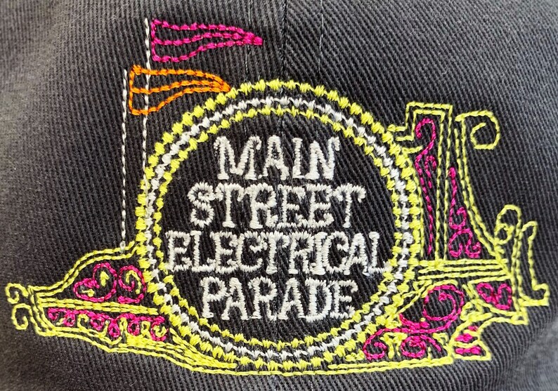 Main Street electrical parade disneyland embroidered baseball image 2
