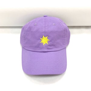 Rapunzel Tangled Sun Disney embroidered baseball dad hat- Custom monogramming and 13 colors offered!