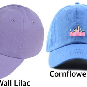 Disneyland Castle Disney Baseball Dad Hat Embroidered Sleeping Beauty's Castle Dad hat, Custom Monogramming Available Offered in 12 colors image 7