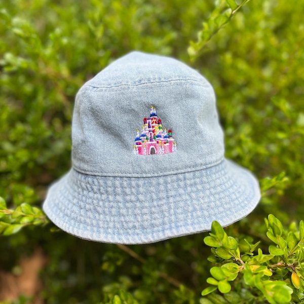 Disney Cake Castle embroidered bucket hat