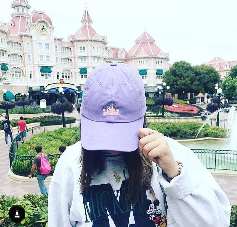 Disneyland Castle Disney Baseball Dad Hat Embroidered Sleeping Beauty's Castle Dad hat, Custom Monogramming Available Offered in 12 colors image 6