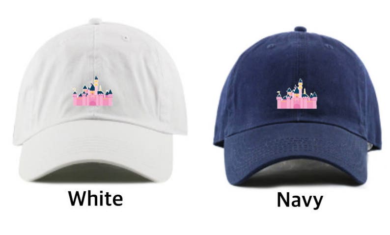 Disneyland Castle Disney Baseball Dad Hat Embroidered Sleeping Beauty's Castle Dad hat, Custom Monogramming Available Offered in 12 colors image 9