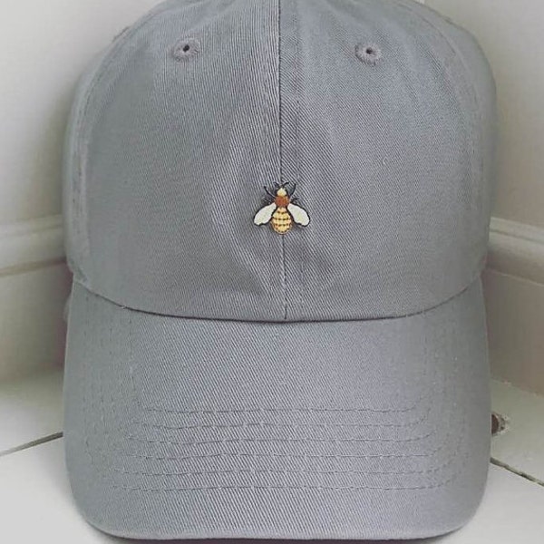 Queen Bee embroidered Wasp Beehive Dad Hat. Low profile baseball cap, Adult and Youth available