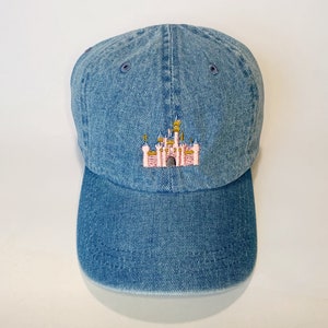 Disneyland Castle Disney Baseball Dad Hat Embroidered Sleeping Beauty's Castle Dad hat, Custom Monogramming Available Offered in 12 colors image 3
