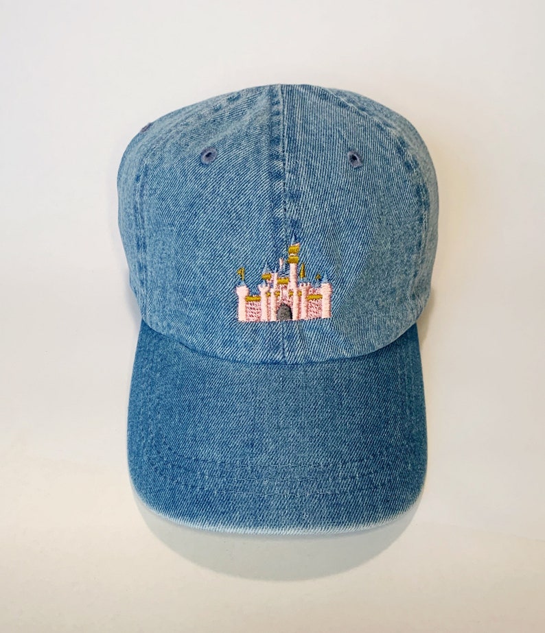 Disneyland Castle Disney Baseball Dad Hat Embroidered Sleeping Beauty's Castle Dad hat, Custom Monogramming Available Offered in 12 colors image 3