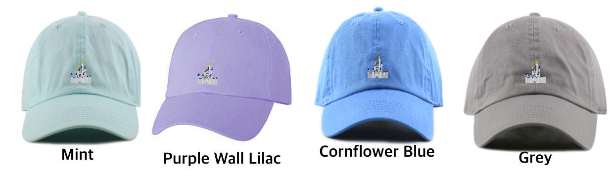 Disney Castle Hat Disney World Castle Hat Disney Dad Hat | Etsy