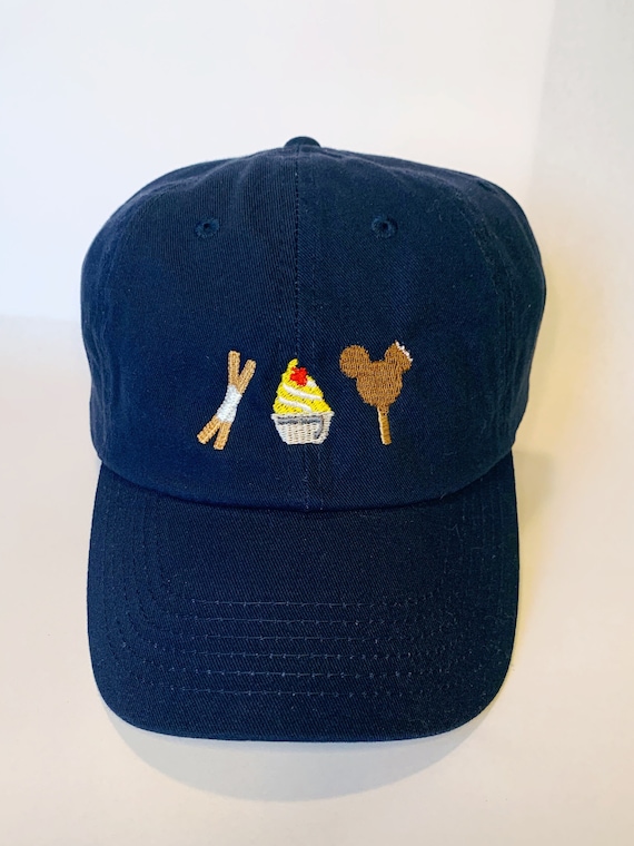 Pick Your Own Disney Snacks Embroidered Dad Hat. Available in 13