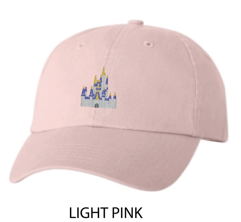 Disney World Cinderella Castle Baseball Dad hat Custom Monogramming Available 12 colors available image 6
